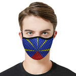 LA REUNION FLAG Mouth Mask in One Piece (2 Filters Included)