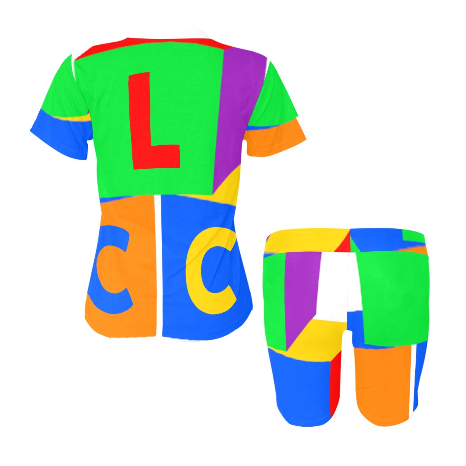 LCC COLORING FULL Women's Short Yoga Set (Sets 03)