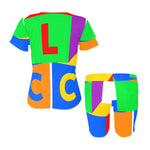 LCC COLORING FULL Women's Short Yoga Set (Sets 03)