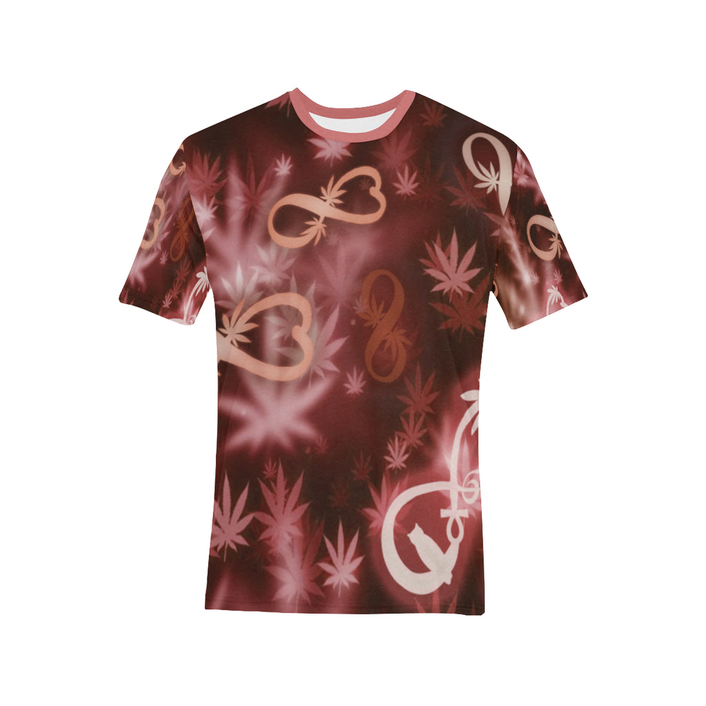 INFINITY RED COSMOS Men's All Over Print T-Shirt