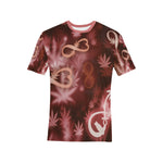 INFINITY RED COSMOS Men's All Over Print T-Shirt
