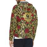 RED ROSES GOLD Unisex All Over Print Windbreaker