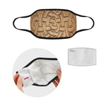 TEMBE ART WOOD Mouth Mask in One Piece (2 Filters Included)