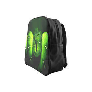 GREEN SNAKE School Backpack(Medium)