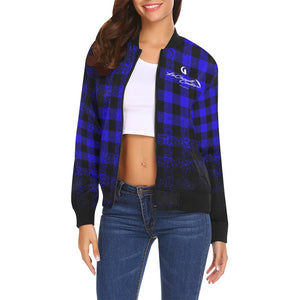 DUSTY PLAID Bomber Jacket for Women