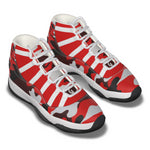 CAMOUFLAGE RED Men's High Top Basketball Shoes