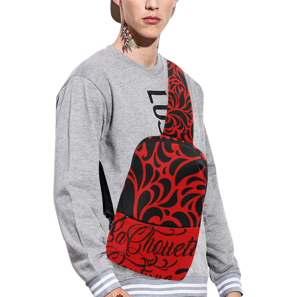 GORGIOUS LEAF RED Chest Bag (Model 1678)