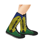 NOUVELLE CALEDONIE FLAG Canvas Long Boots For Women Model 7013H