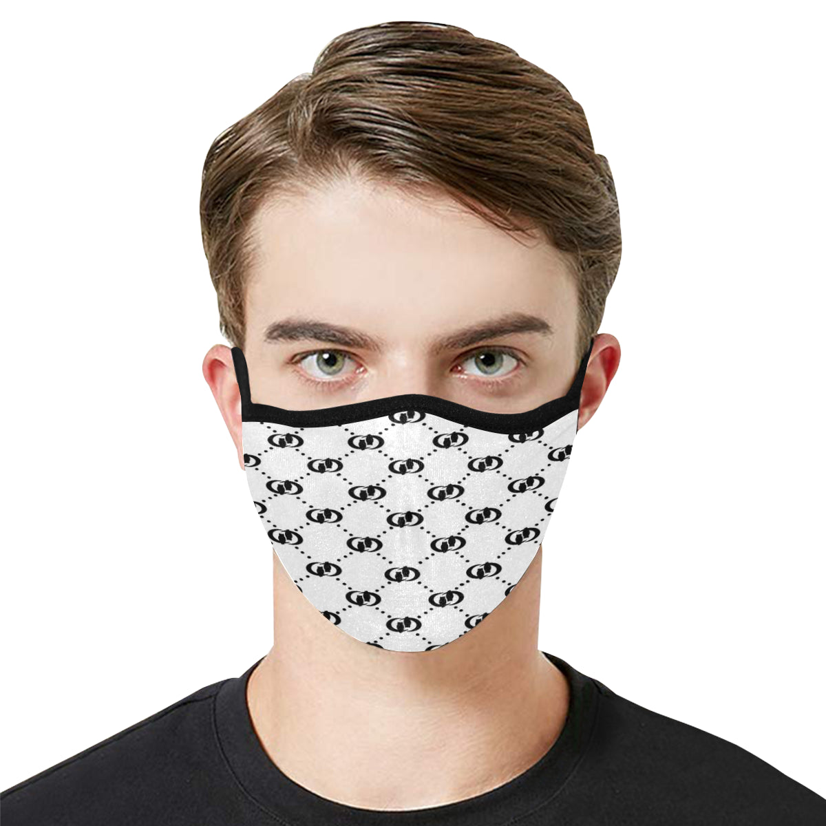 EXCELLENGE BLACC Mouth Mask in One Piece (2 Filters Included)