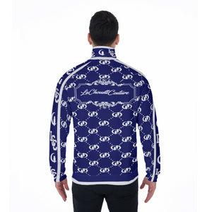 EXCELLENCE NAVY Stand Collar Jacket
