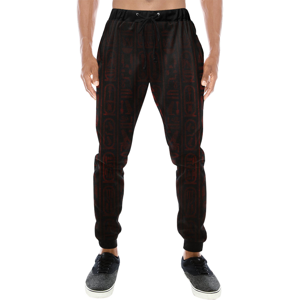 RED HIEROGLYH Men's Sweatpants