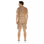 TEMBE ART WOOD Men's Short Sleeve Shirt Sets