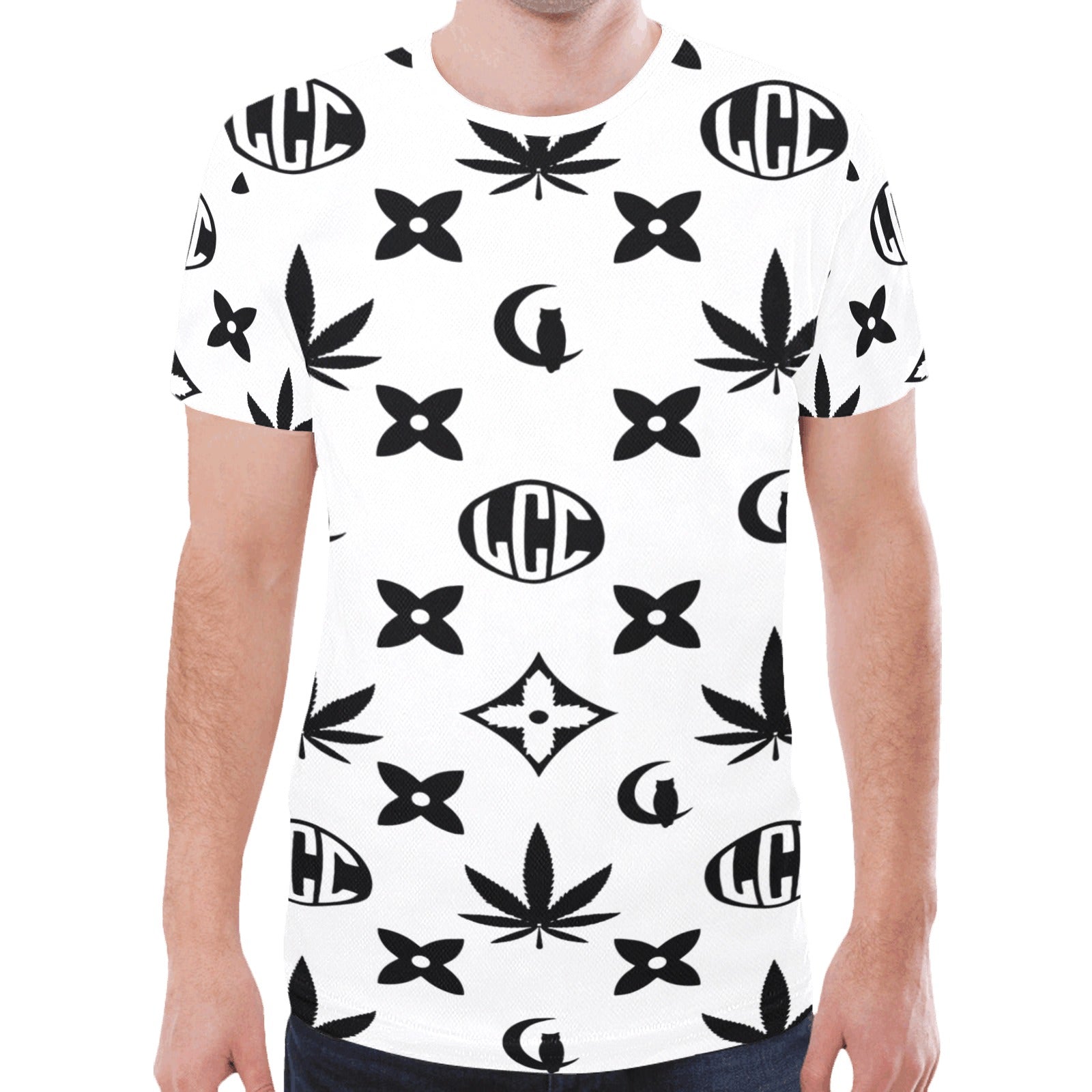 LCC WEEDY COLORS New All Over Print T-shirt for Men
