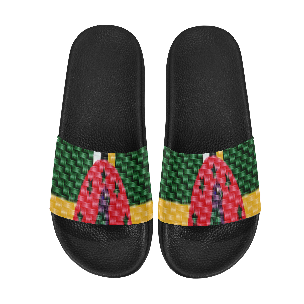 DOMINICA FLAG Women's Slide Sandals