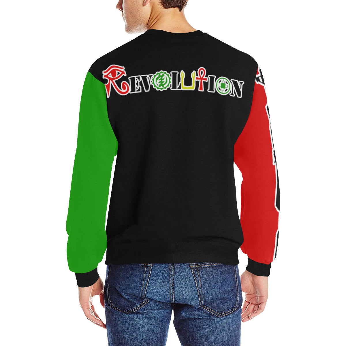 REVOLUTION RBG Men's Rib Cuff Crew Neck Sweatshirt