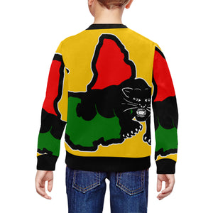 BLACK PANTHER RBGY All Over Print Crewneck Sweatshirt for Kids