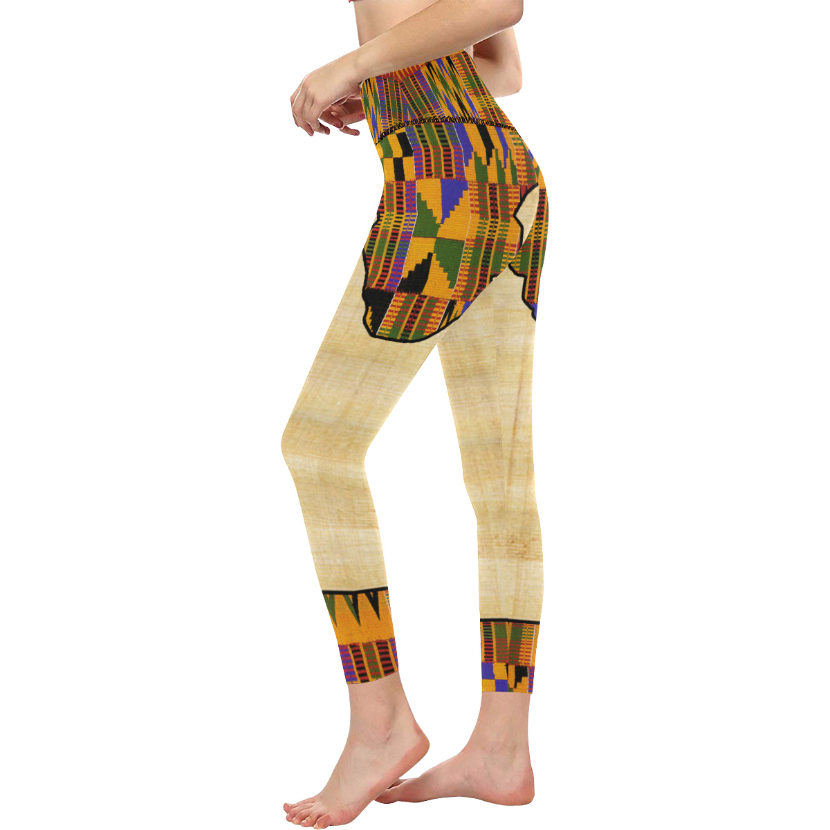 NILE VALLEY All Over Print High-Waisted Leggings (Model L36)