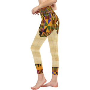 NILE VALLEY All Over Print High-Waisted Leggings (Model L36)