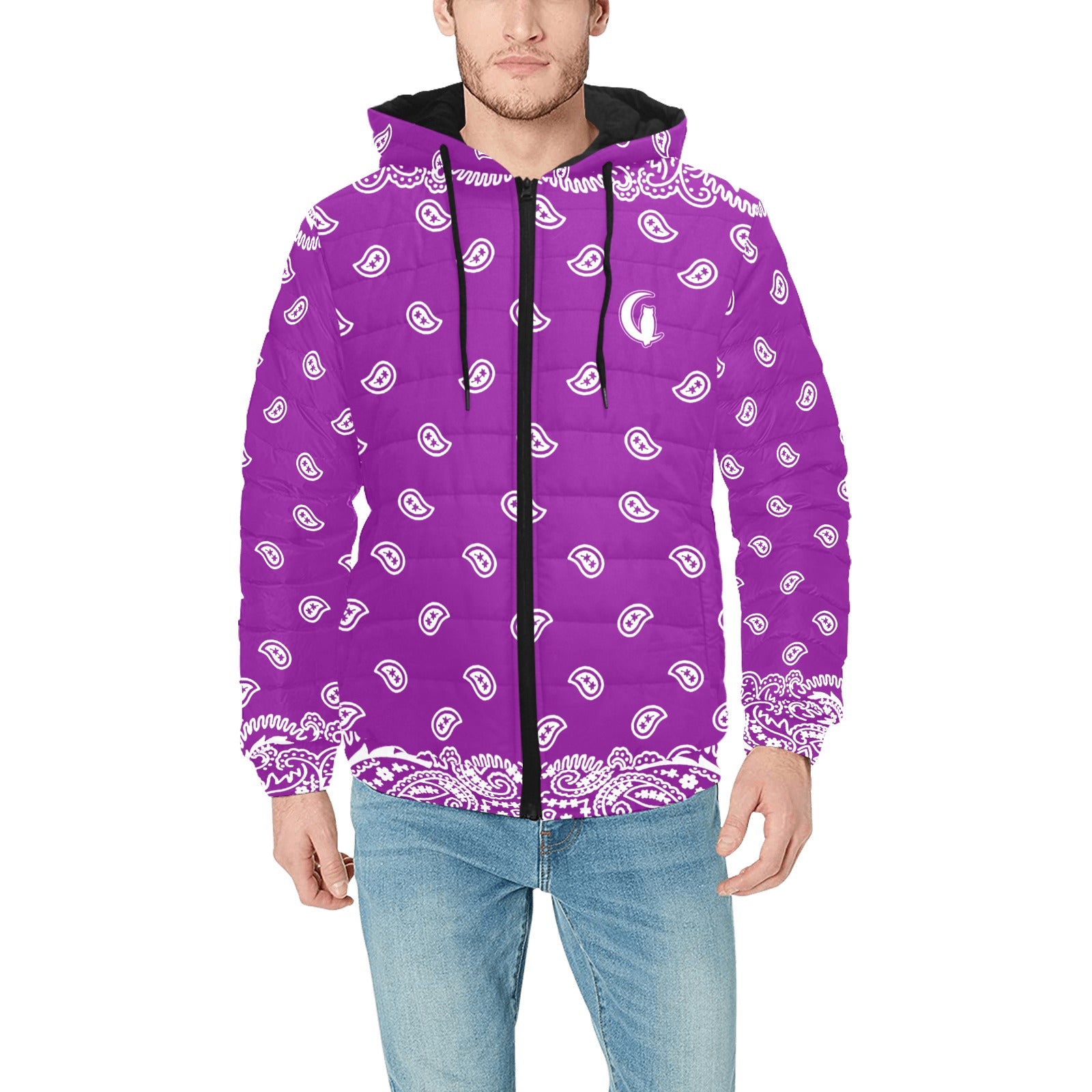BANDANA FULLY Men's Padded Hooded Jacket