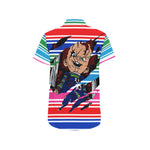 CHUCCY Men's All Over Print Short Sleeve Shirt