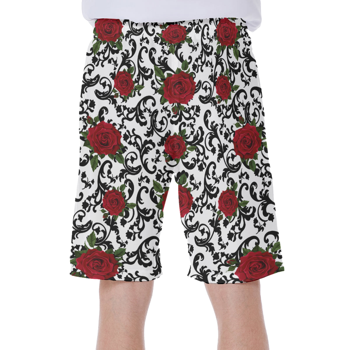 RED ROSES Beach Pants