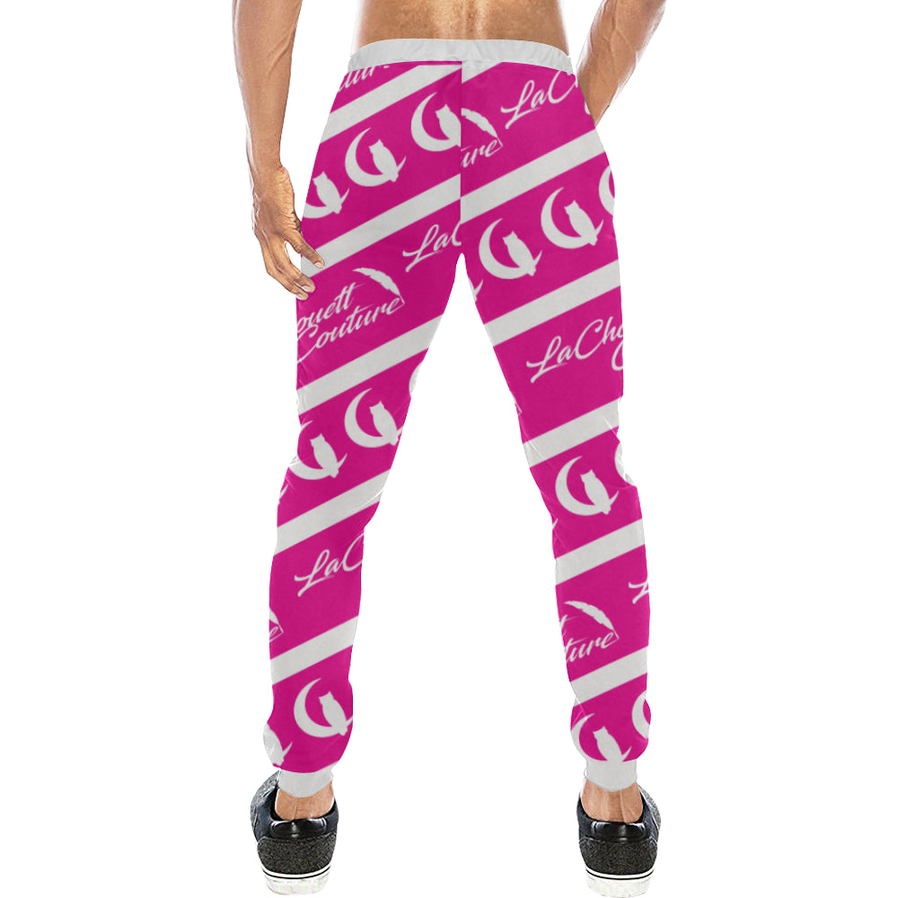 NICE ONE PINKISH Men's All Over Print Sweatpants