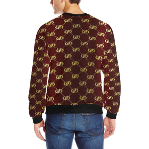 EXCELLENCE BRDXGLD Men's Rib Cuff Crew Neck Sweatshirt