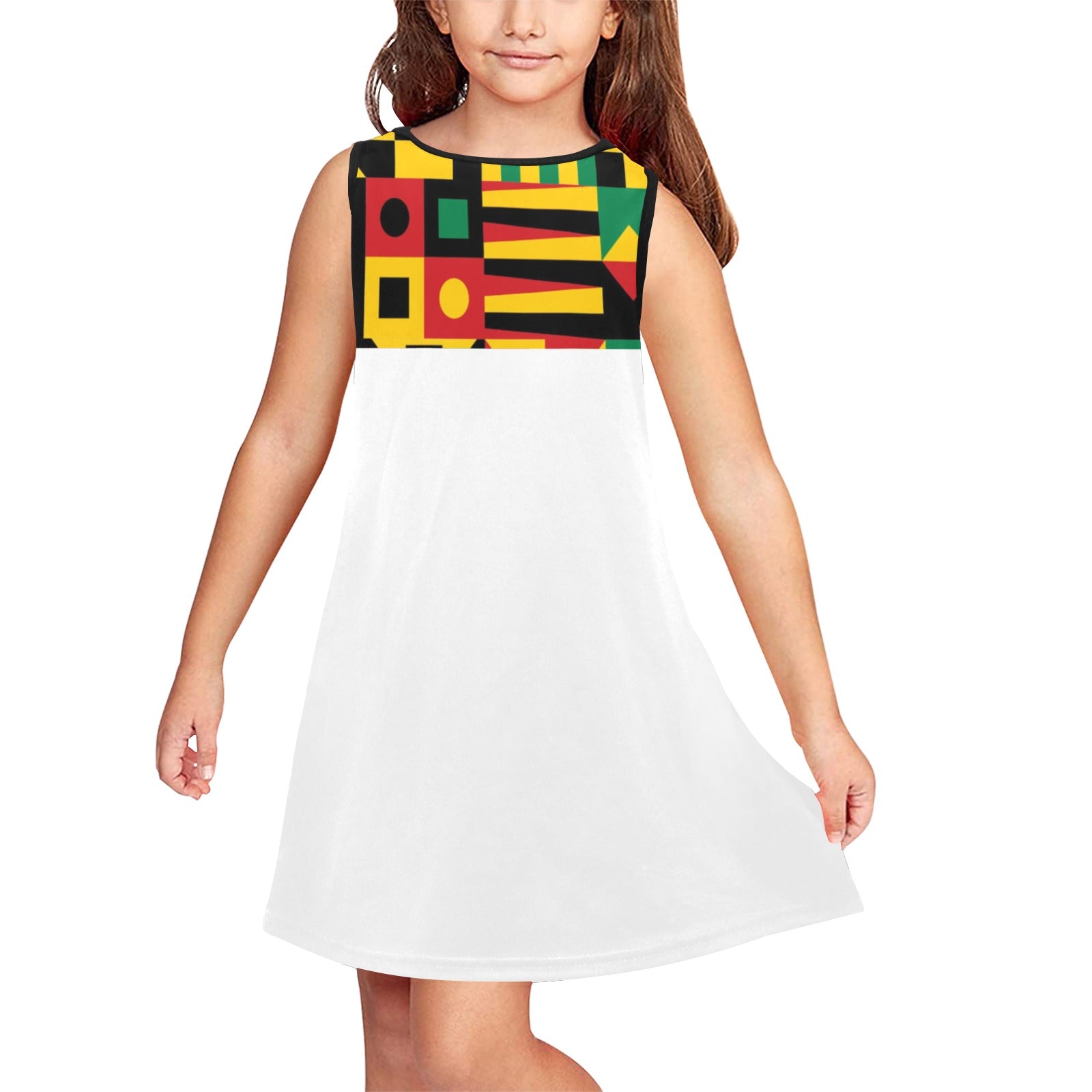 KENTE BUTAN Girls' Sleeveless Dress