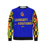 KENTE BUTAN Men's Rib Cuff Crew Neck Sweatshirt
