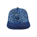 BLUE TIGER CROCO SKIN SNAPBACK All Over Print Snapback