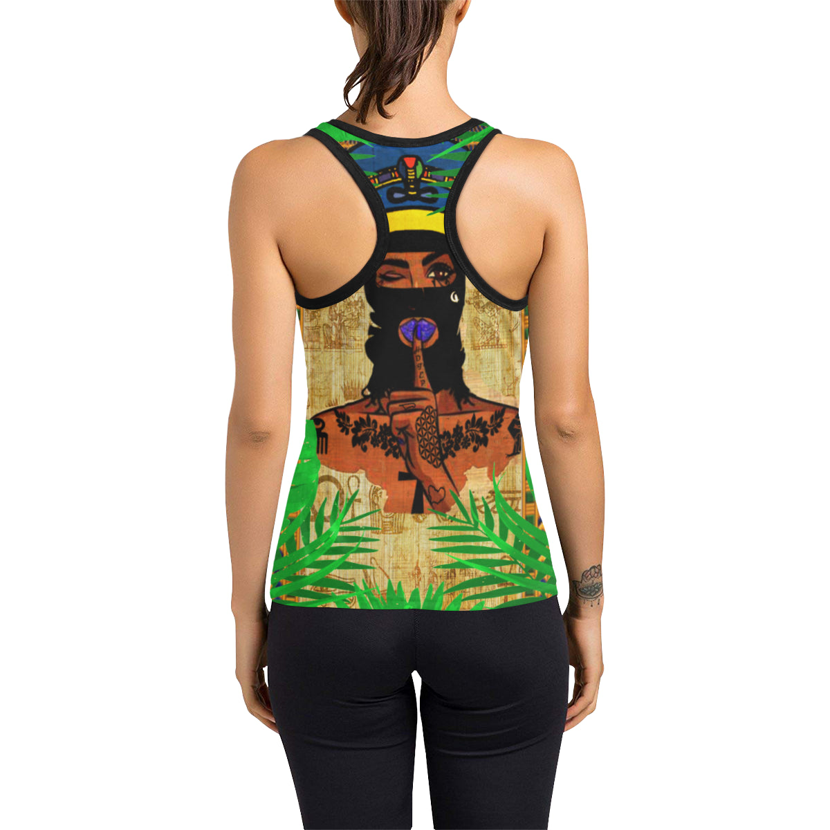 TROPICAL PAPYRUS Women's Racerback Tank Top