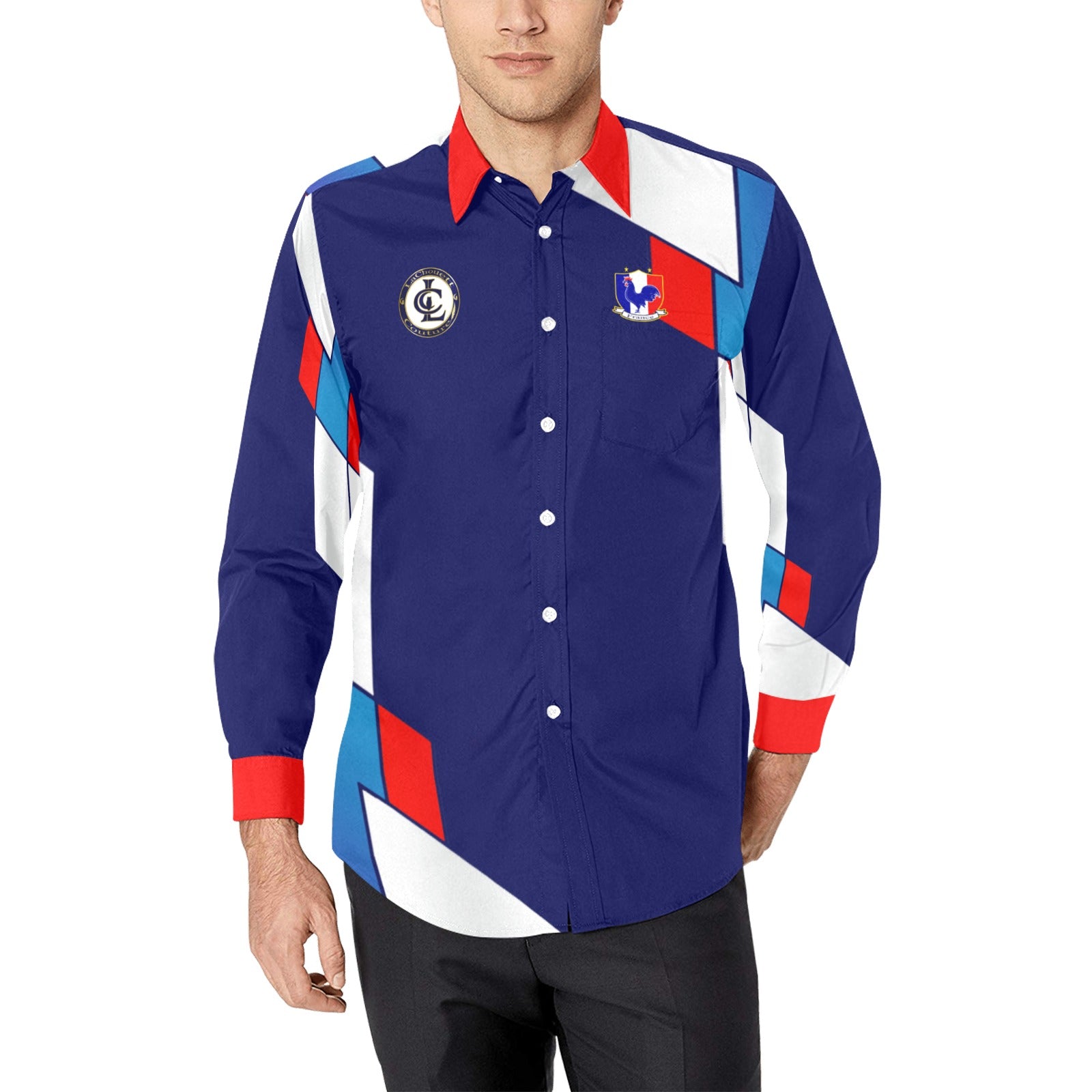 FRANCE Men's Casual Dress Shirt