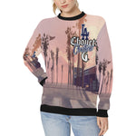 LCC WESTCOAST Women's Rib Cuff Crew Neck Sweatshirt (Model H34)
