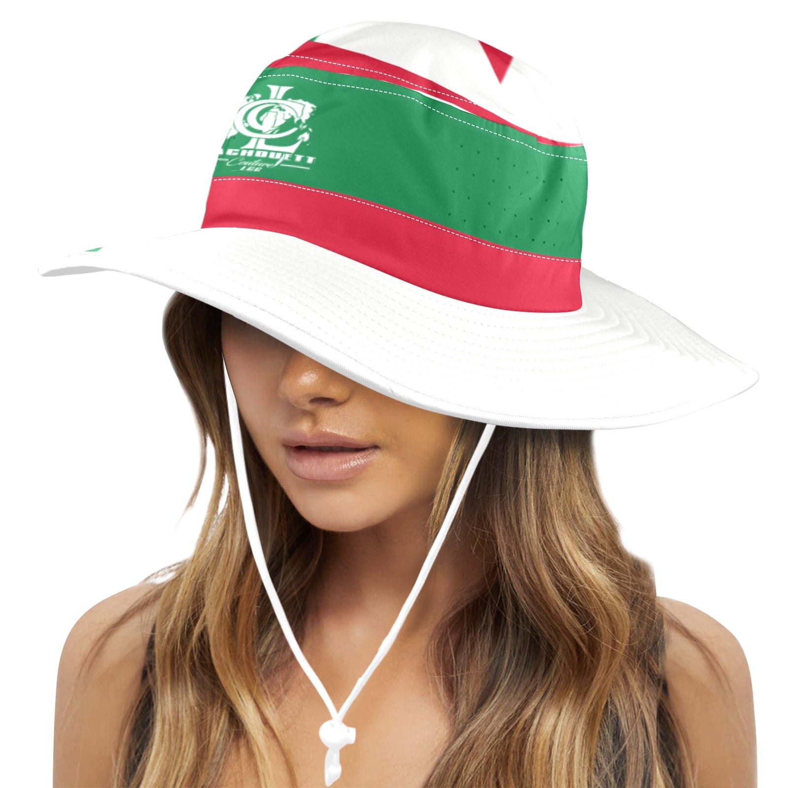 ALGERIA FLAG Wide Brim Bucket Hat
