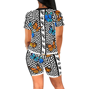 BUTTERFLY LCC Women's Short Yoga Set