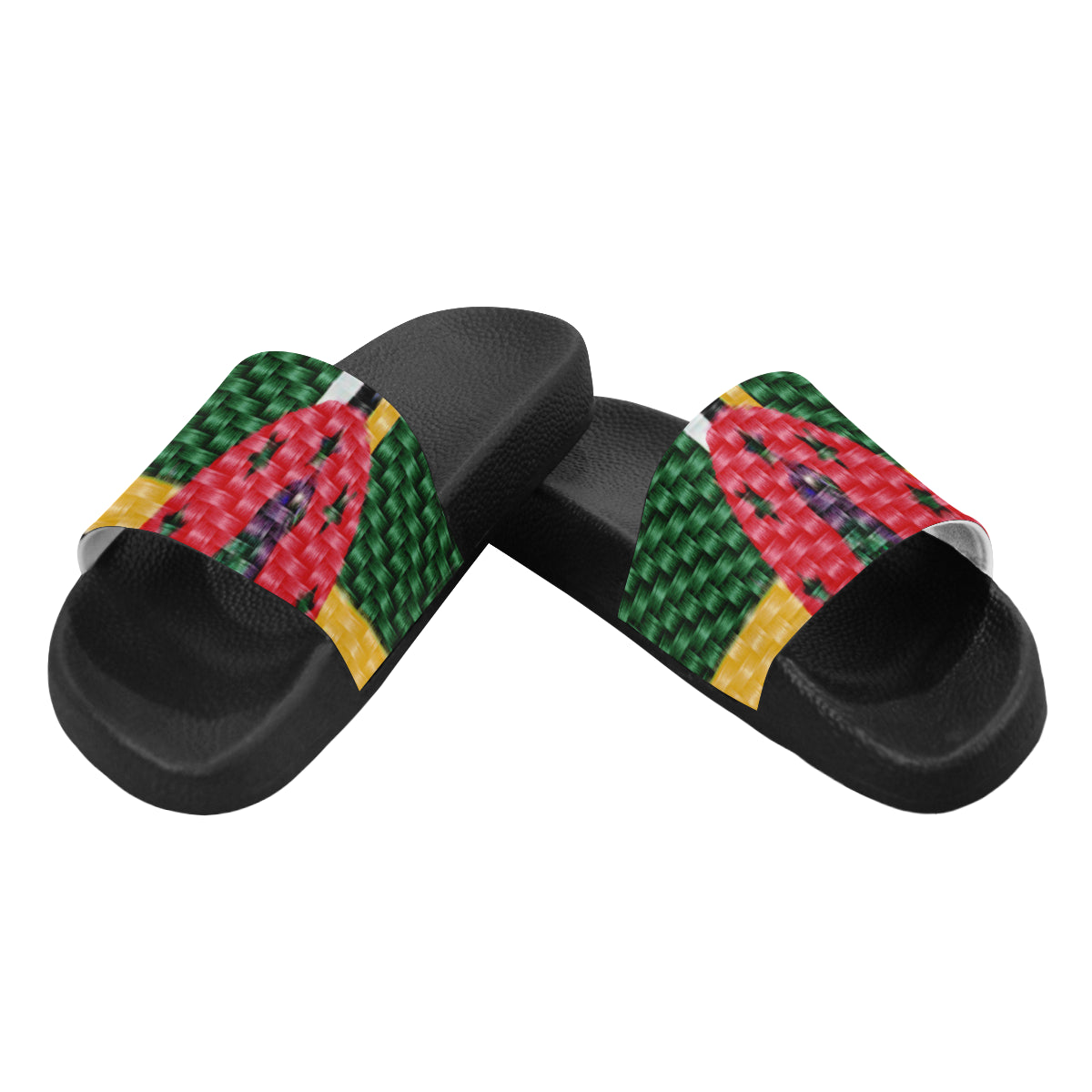 DOMINICA FLAG Women's Slide Sandals