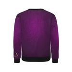 LUXURY GANG GRAPE Men's Rib Cuff Crew Neck Sweatshirt