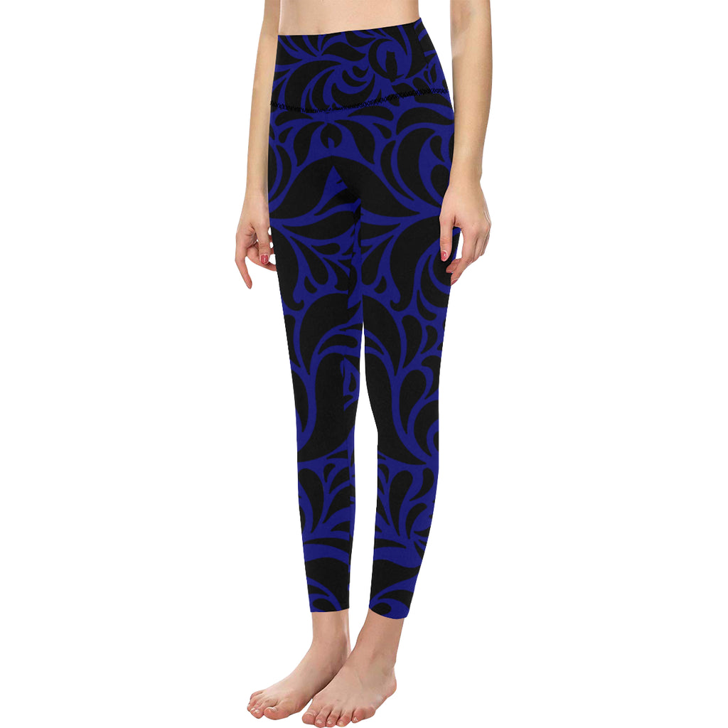 GORGEOUS BLUNAVY All Over Print High-Waisted Leggings