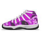 CAMOUFLAGE GRAPES Men's High Top Basketball Shoes