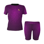 BANDANA LUXURY GRAPE Women's Short Yoga Set