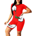 BURN THE OPPS Women's Short Yoga Set