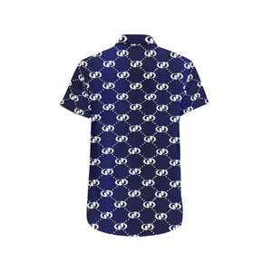 EXCELLENCE BLWHT Men's All Over Print Short Sleeve Shirt