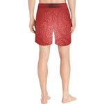 LUXURY RED GANG Men's Mid-Length Swim Shorts (Model L39)
