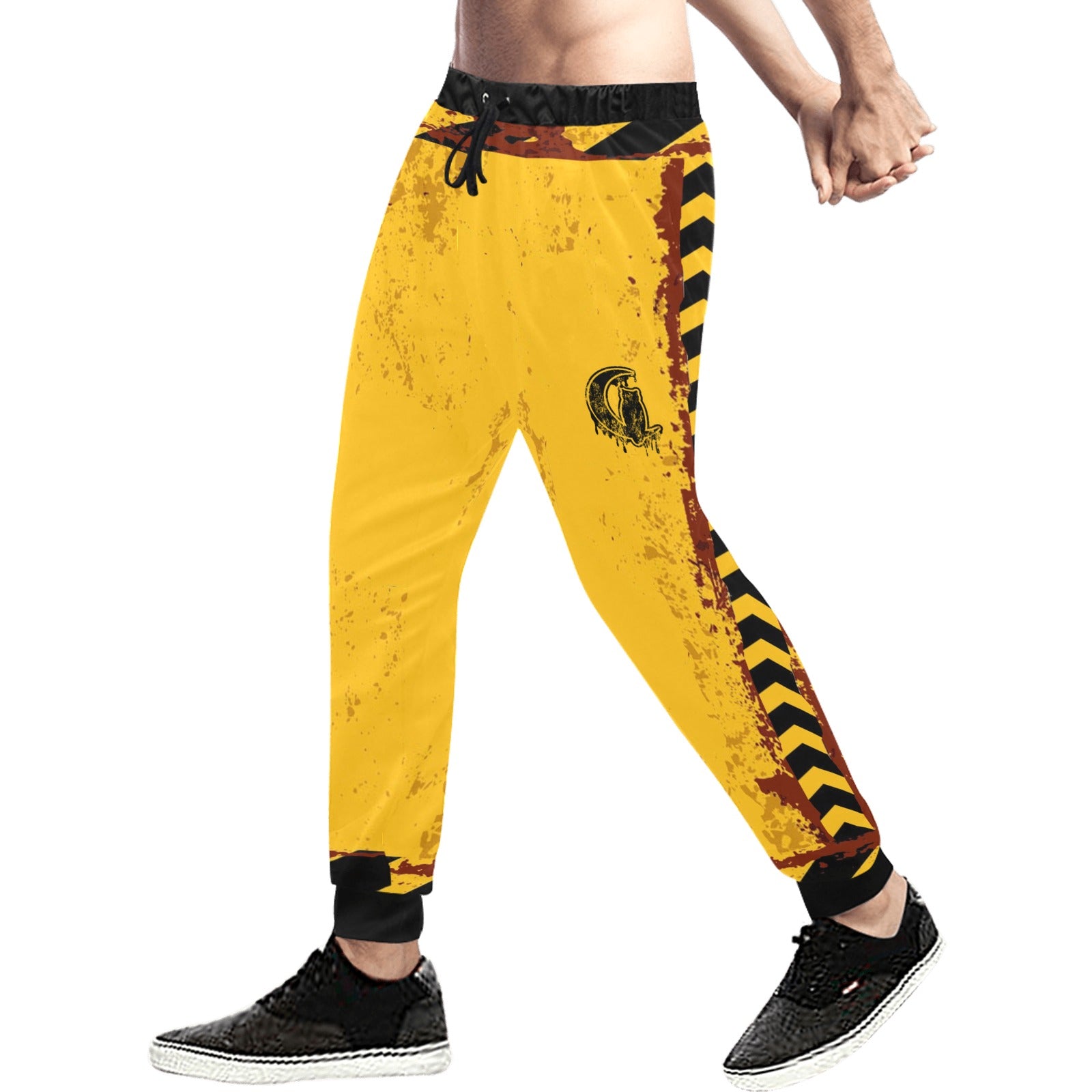 BEWARE Men's All Over Print Sweatpants