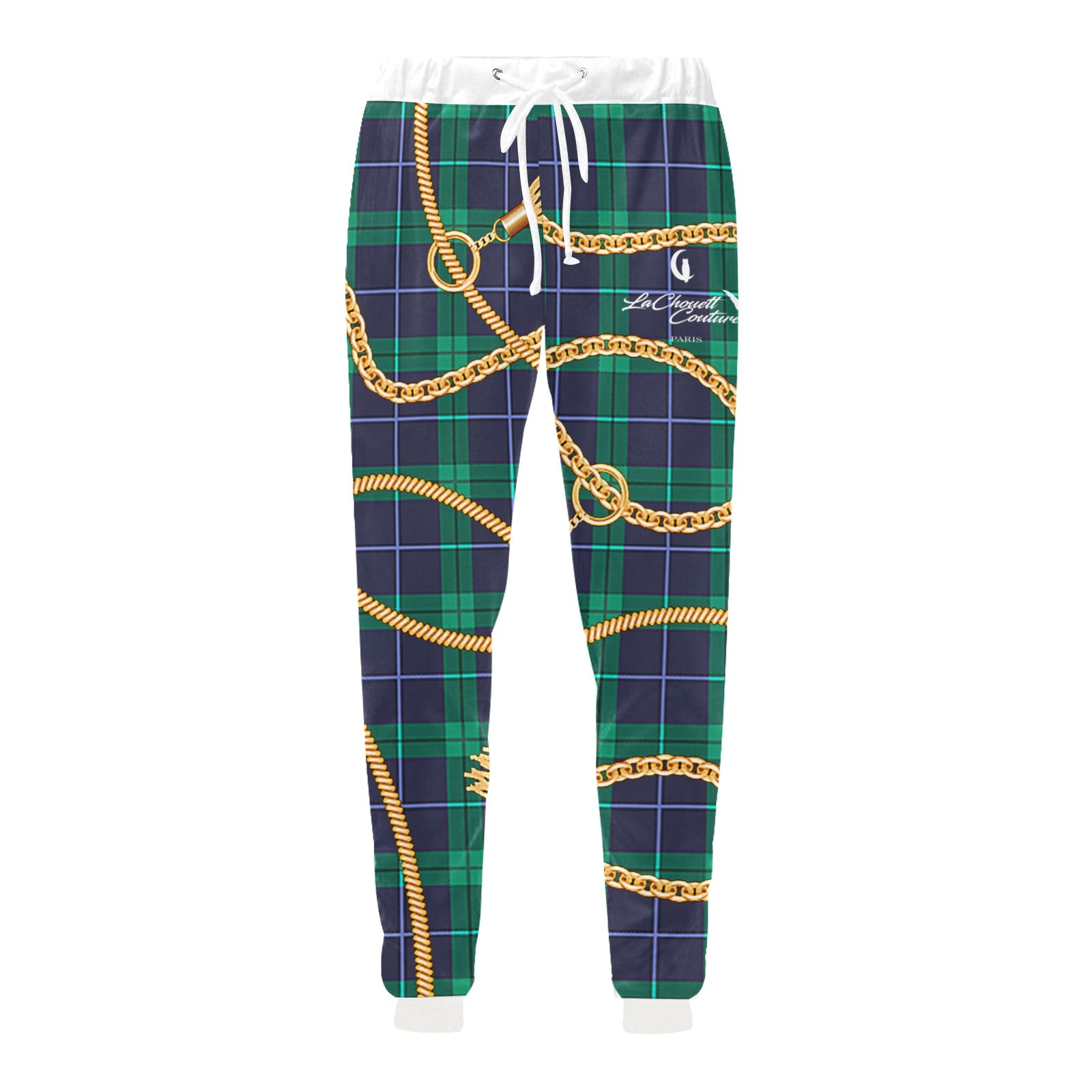 PLAID IN GOLD Unisex All Over Print Sweatpants