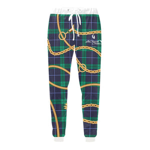 PLAID IN GOLD Unisex All Over Print Sweatpants