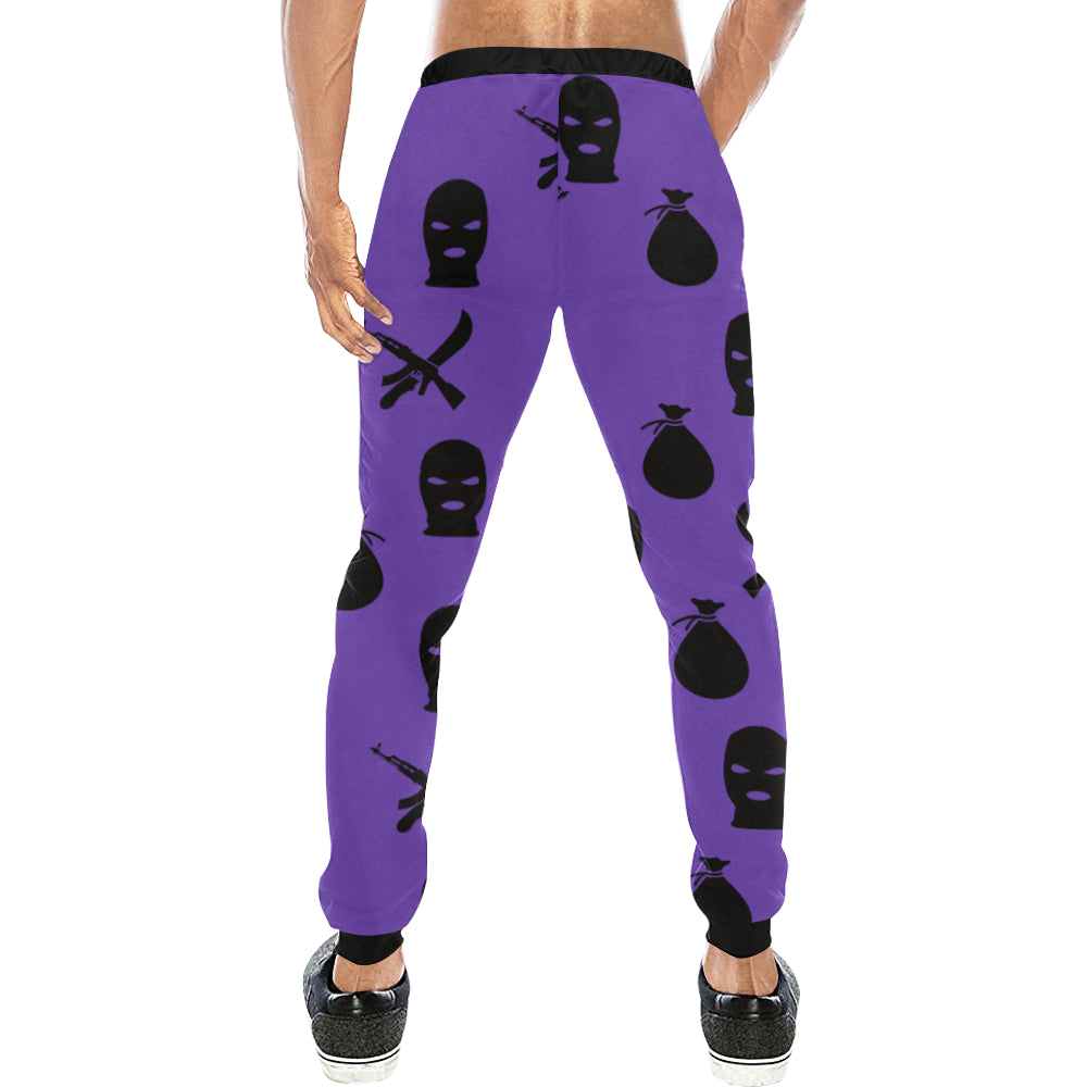 DRILLIN PURPLE Men's All Over Print Sweatpants (Model L11)