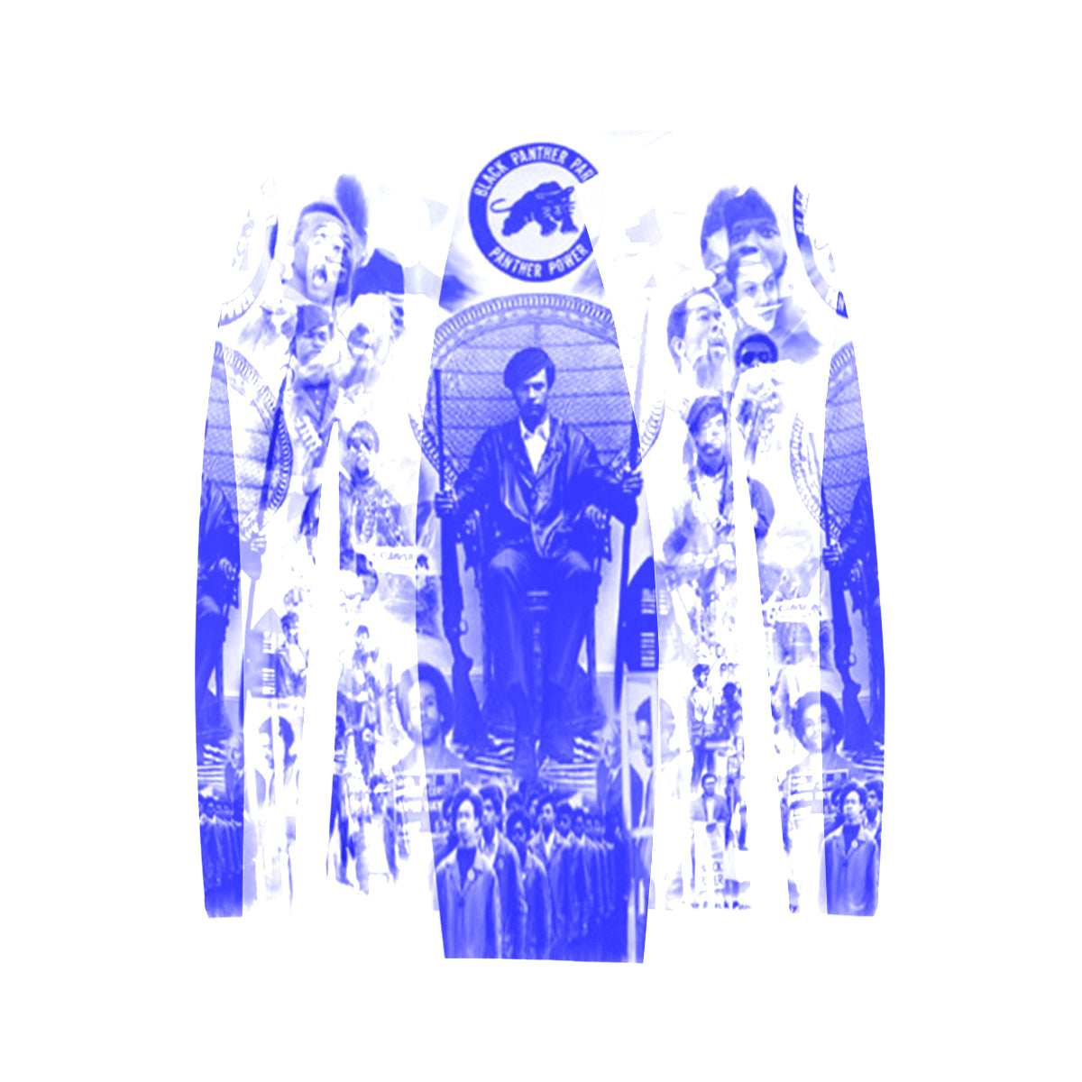 BLACK PANTHER PARTY Women's Rib Cuff Crew Neck Sweatshirt