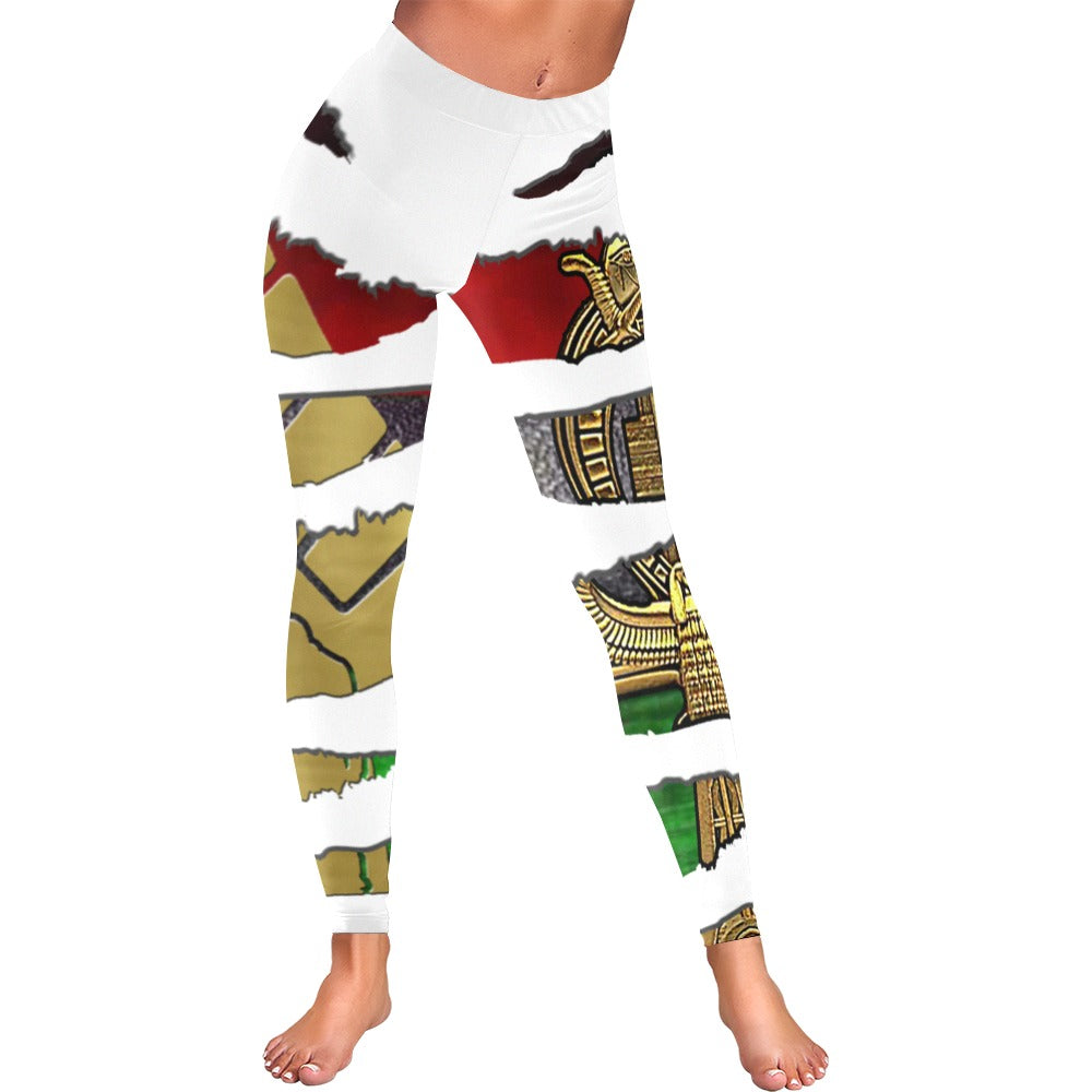 RBG ANKH RIPPED Low Rise Leggings