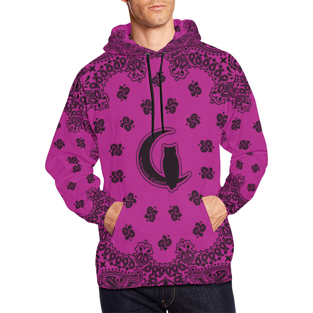 BANDANA GRAPE All Over Print Hoodie for Men